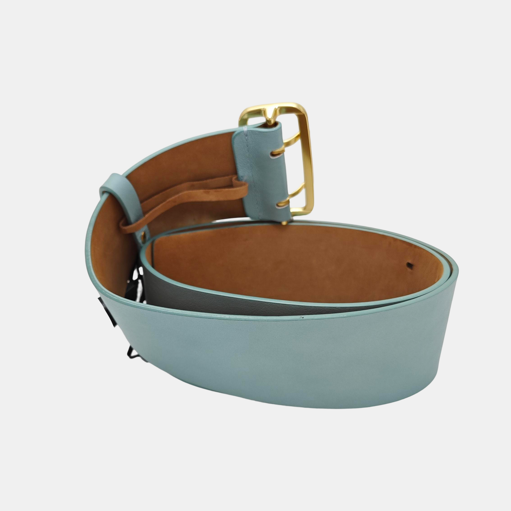 Leather Belt Blue
