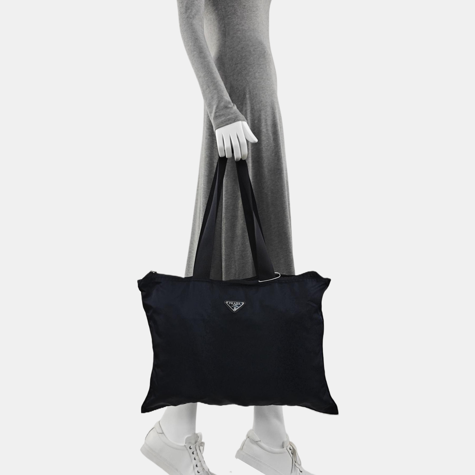 Nylon Shoulder Bag Blue