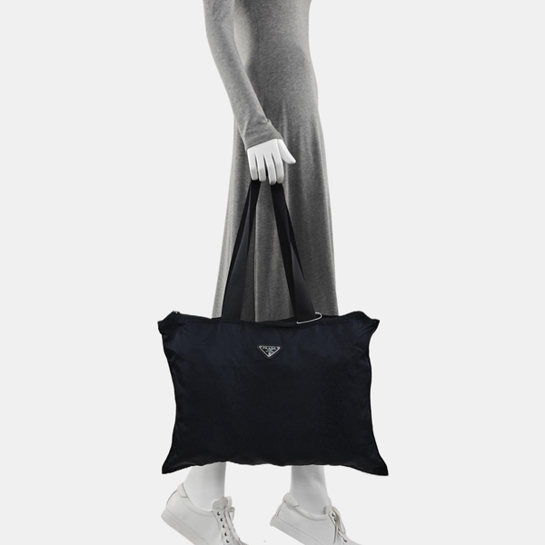 Nylon Shoulder Bag Blue
