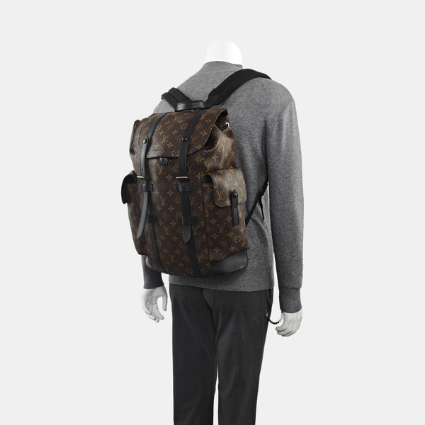 CHRISTOPHER MM Monogram Coated Canvas Brown