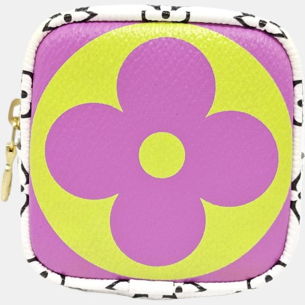 CUBE Monogram Coated Canvas Purple