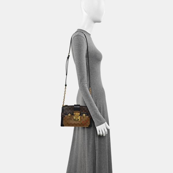 TRUNK Monogram Coated Canvas Brown