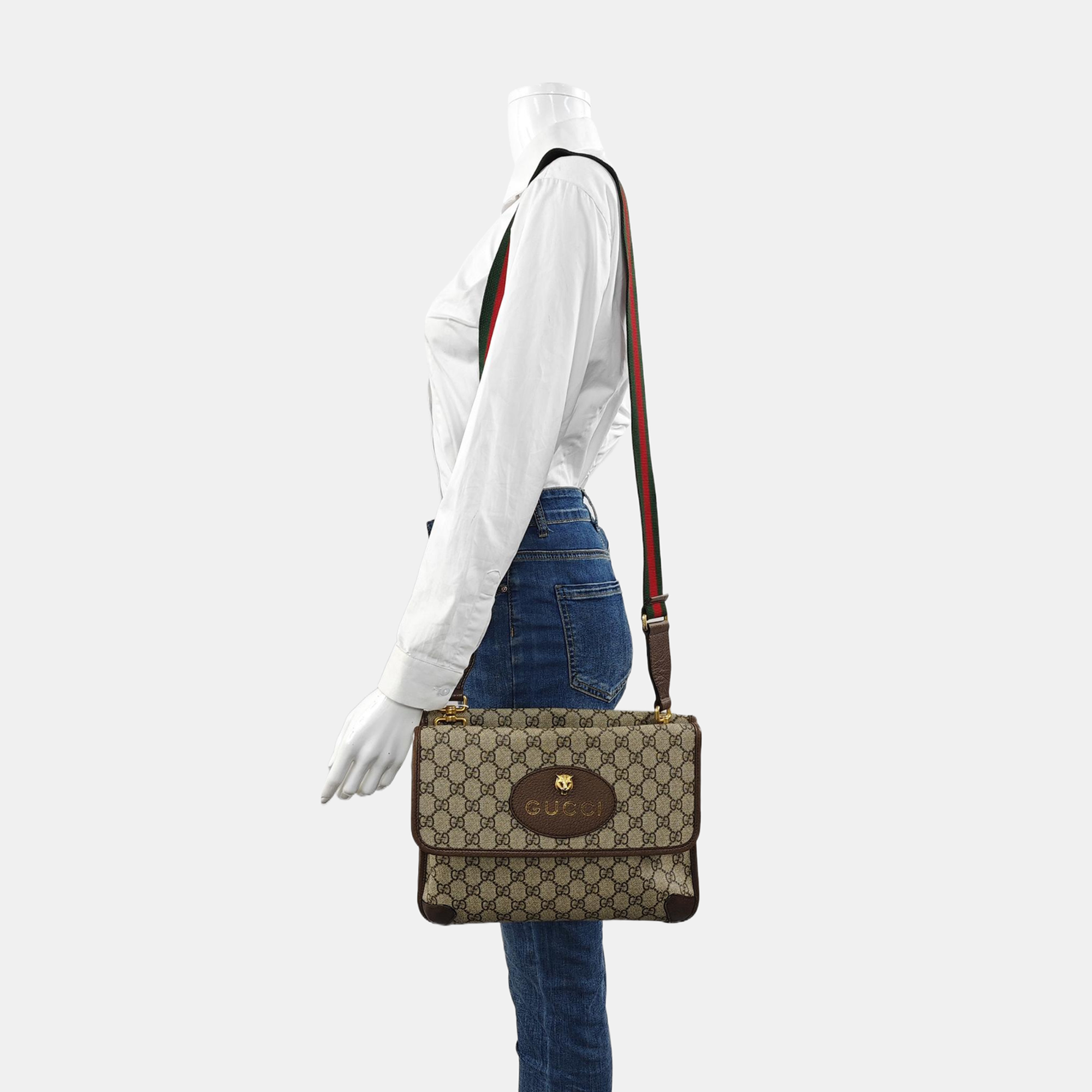 Neo Vintage Large Monogram Coated Canvas Brown