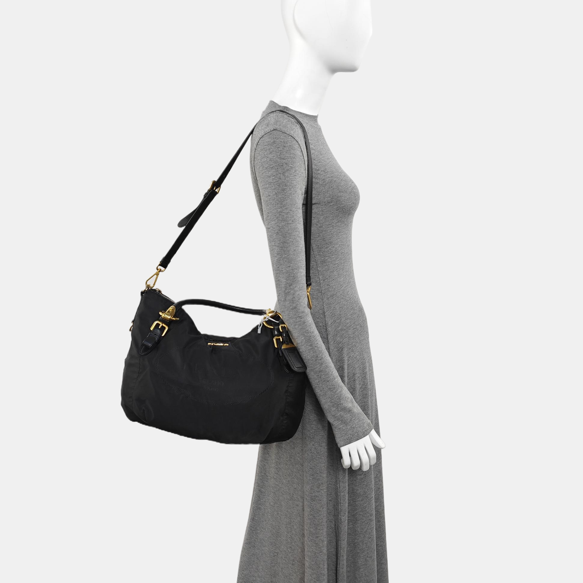 Nylon Tote Bag Black