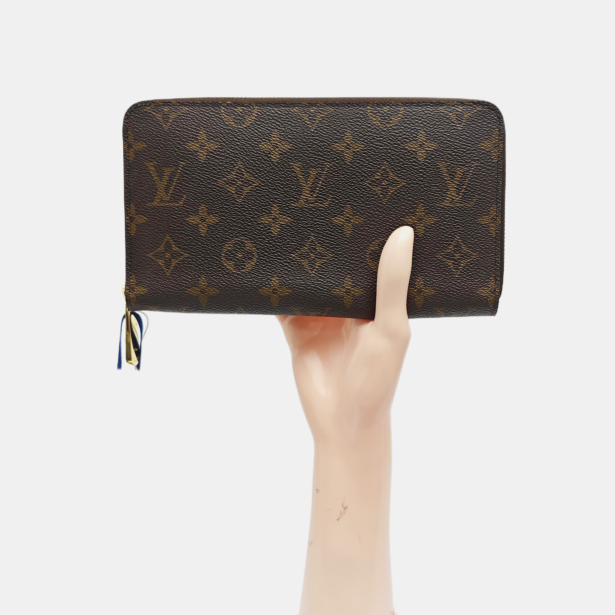 ZIPPY Monogram Coated Canvas Brown Wallet