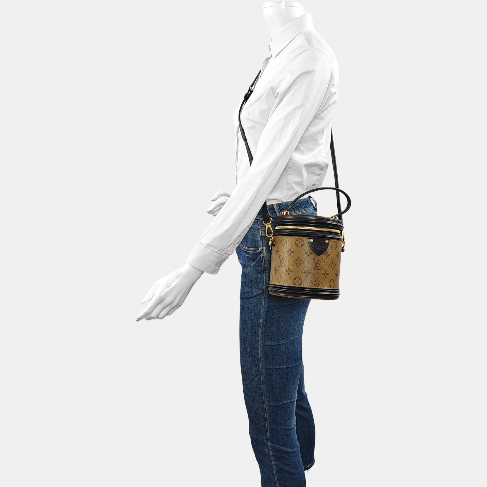 CANNES PM Monogram Coated Canvas Brown