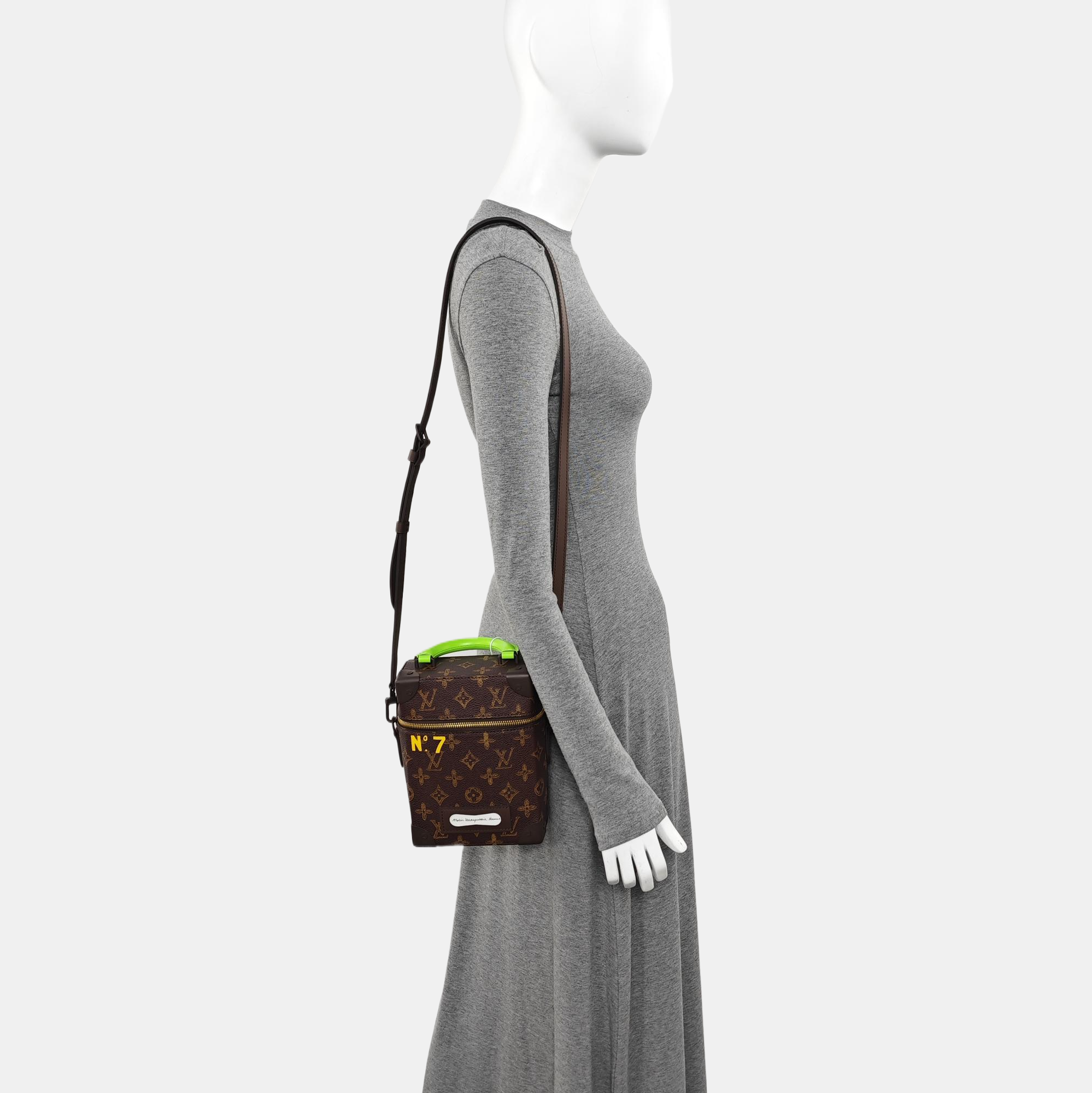 VERTICAL BOX TRUNK Monogram Coated Canvas Brown