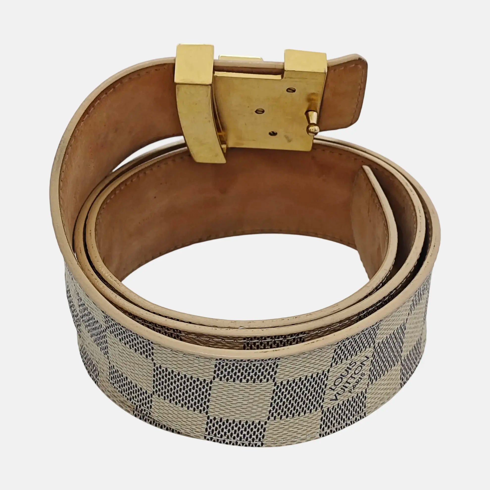 Coated Canvas Belt White