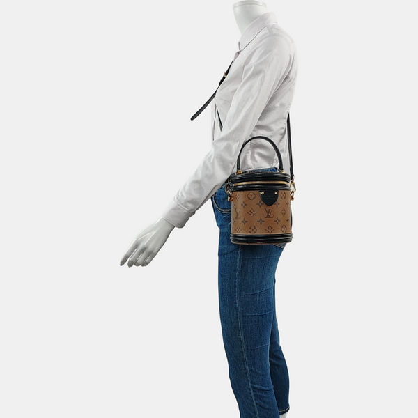 CANNES PM Monogram Coated Canvas Brown