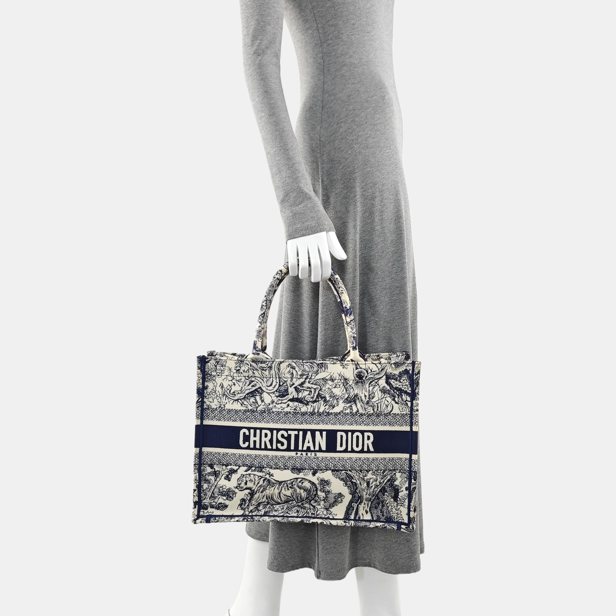 Book Tote Medium Canvas Blue