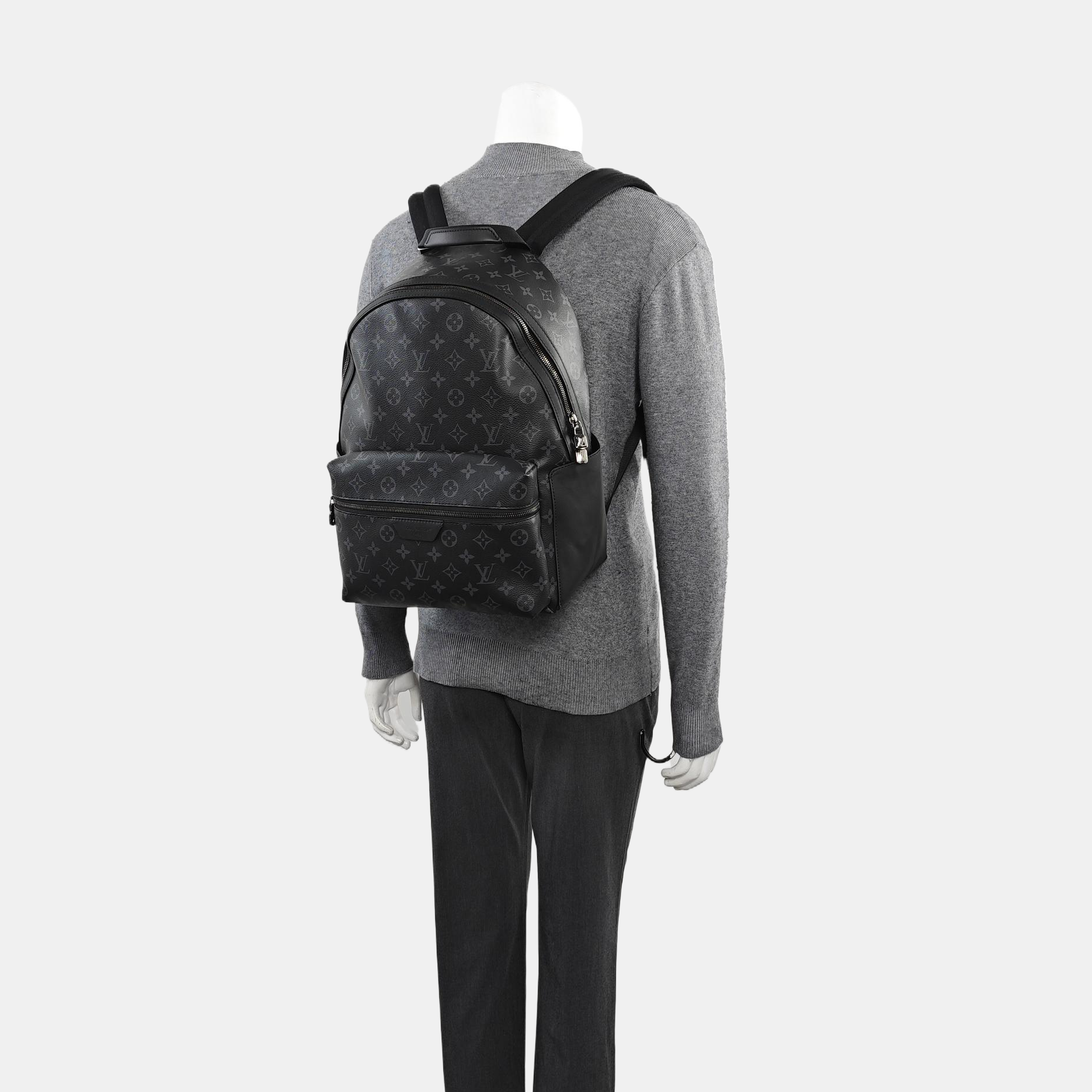 DISCOVERY MM Monogram Coated Canvas Black