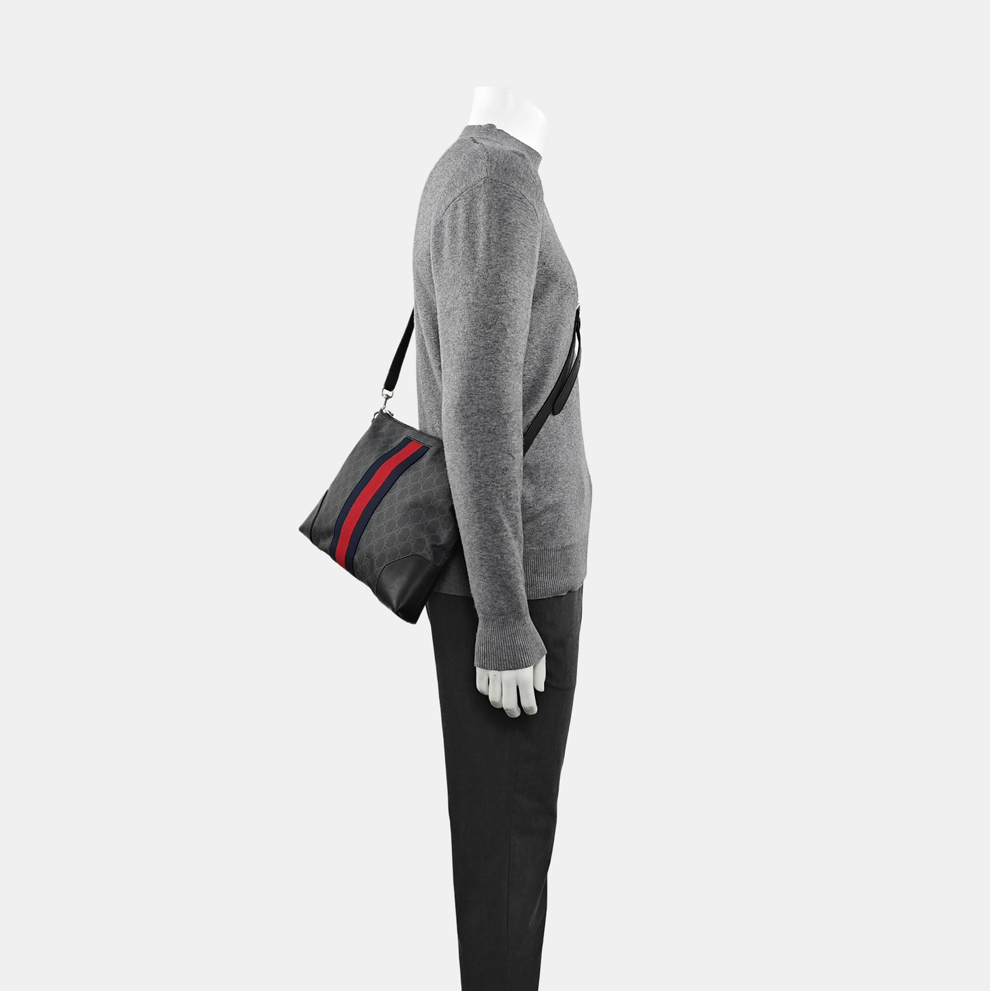 Rania Monogram Coated Canvas Black