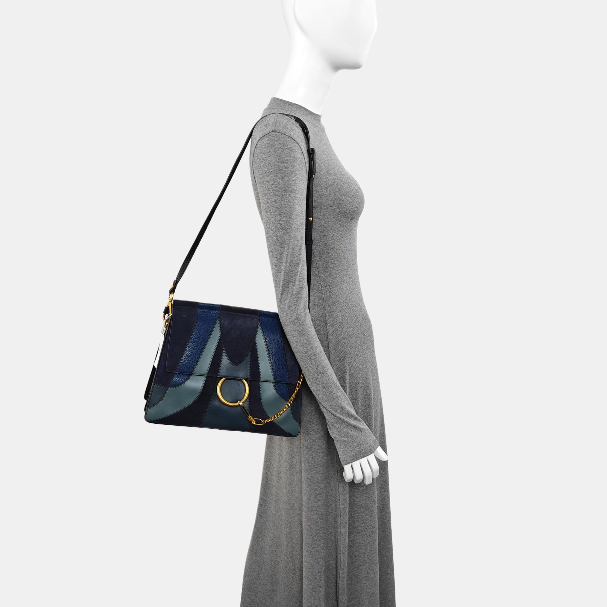 Faye Medium Calfskin Blue