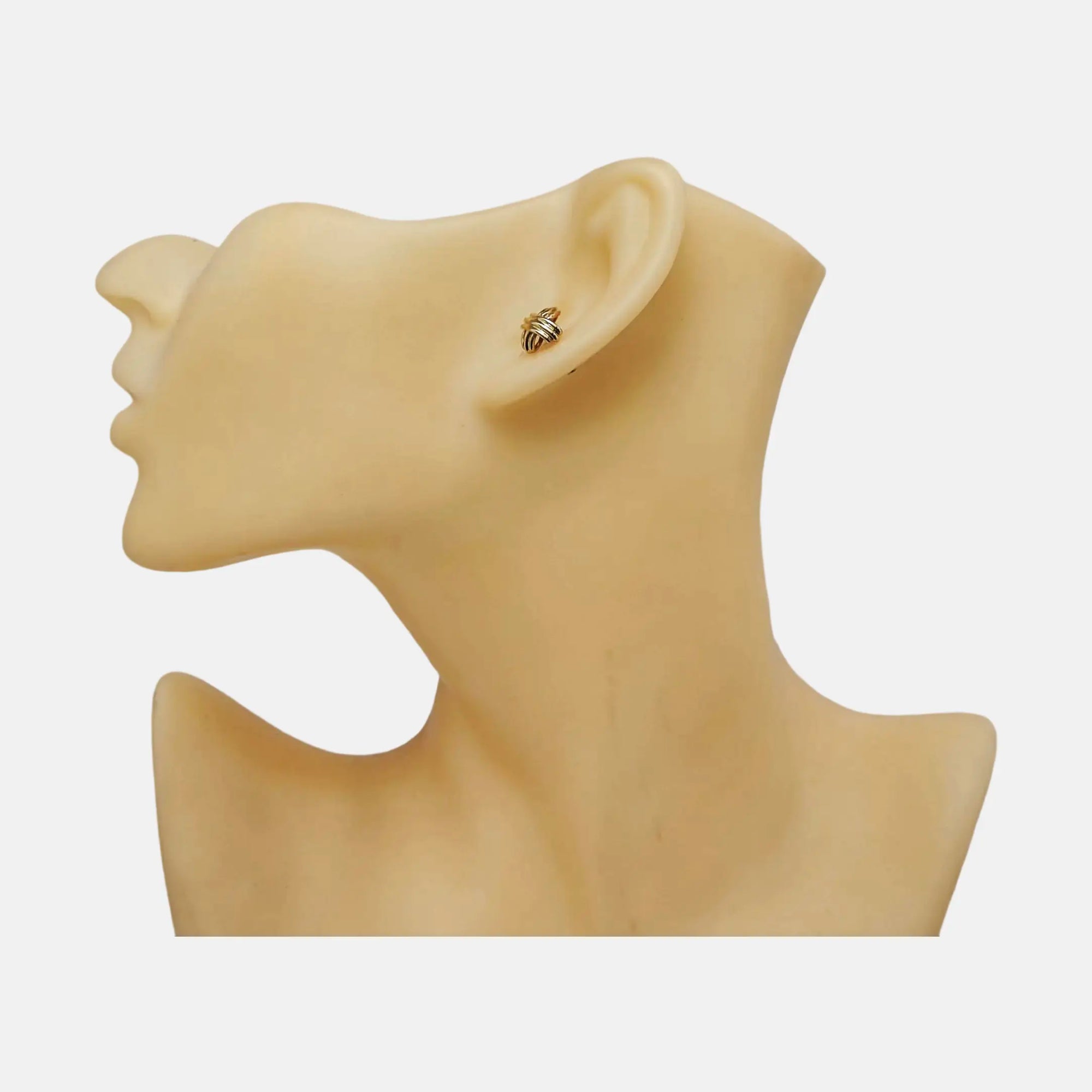 Metal Gold Stud Earrings
