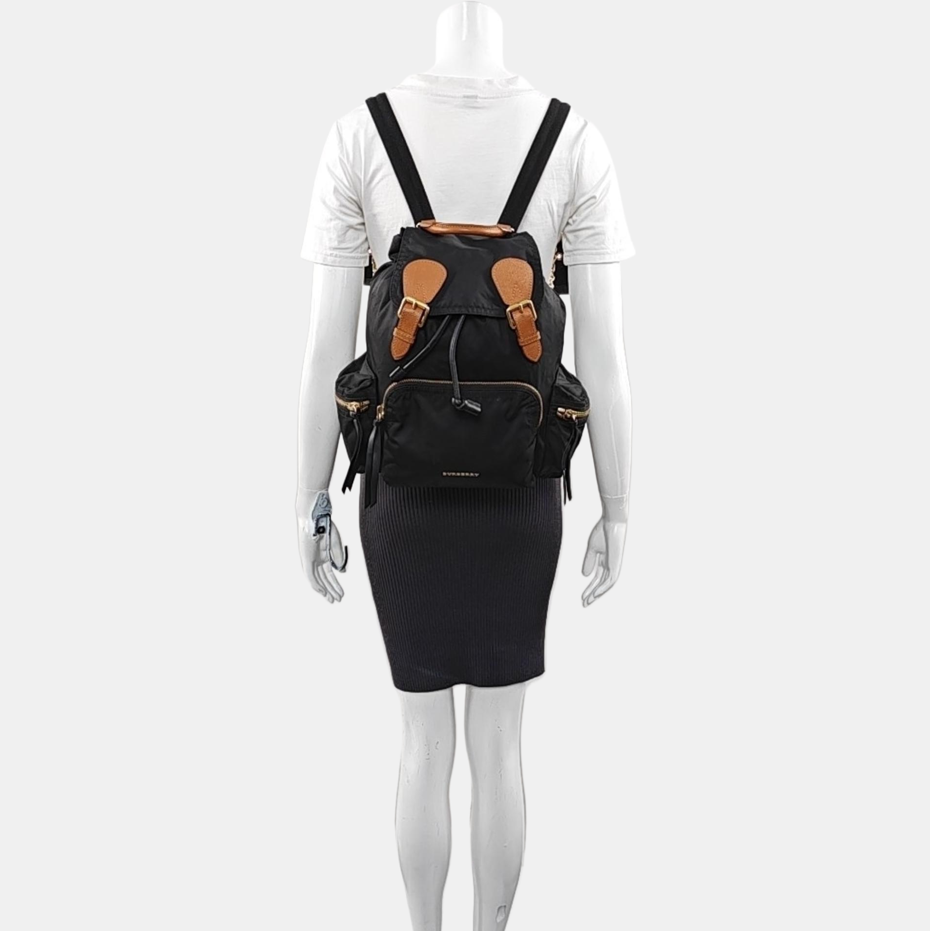 The Rucksack Medium Nylon Black