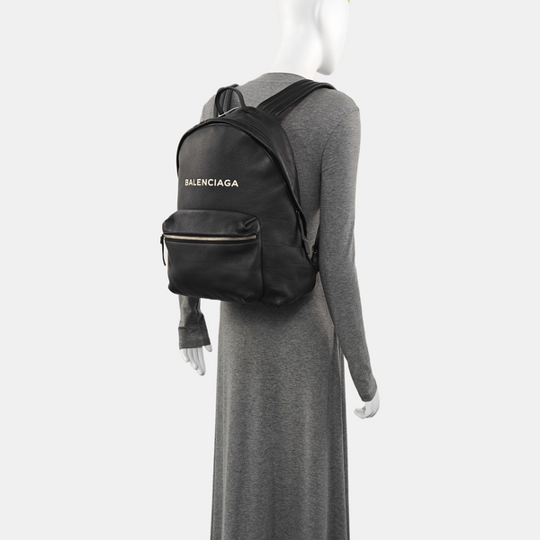 Calfskin Backpack Large Black