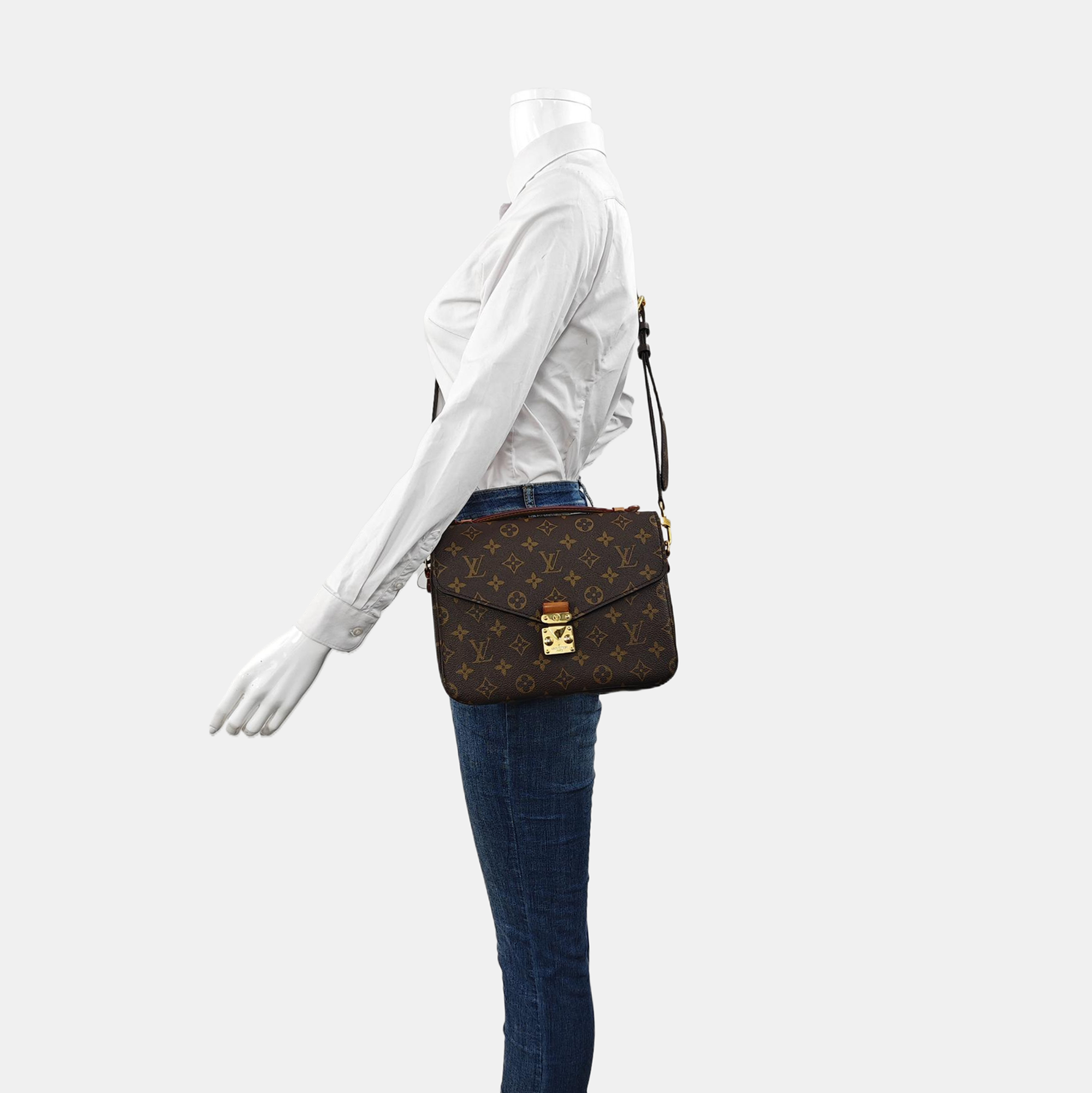 Authenticated pre-owned  MÉTIS MM Monogram Coated Canvas Brown - Shoulder Bag at Looply