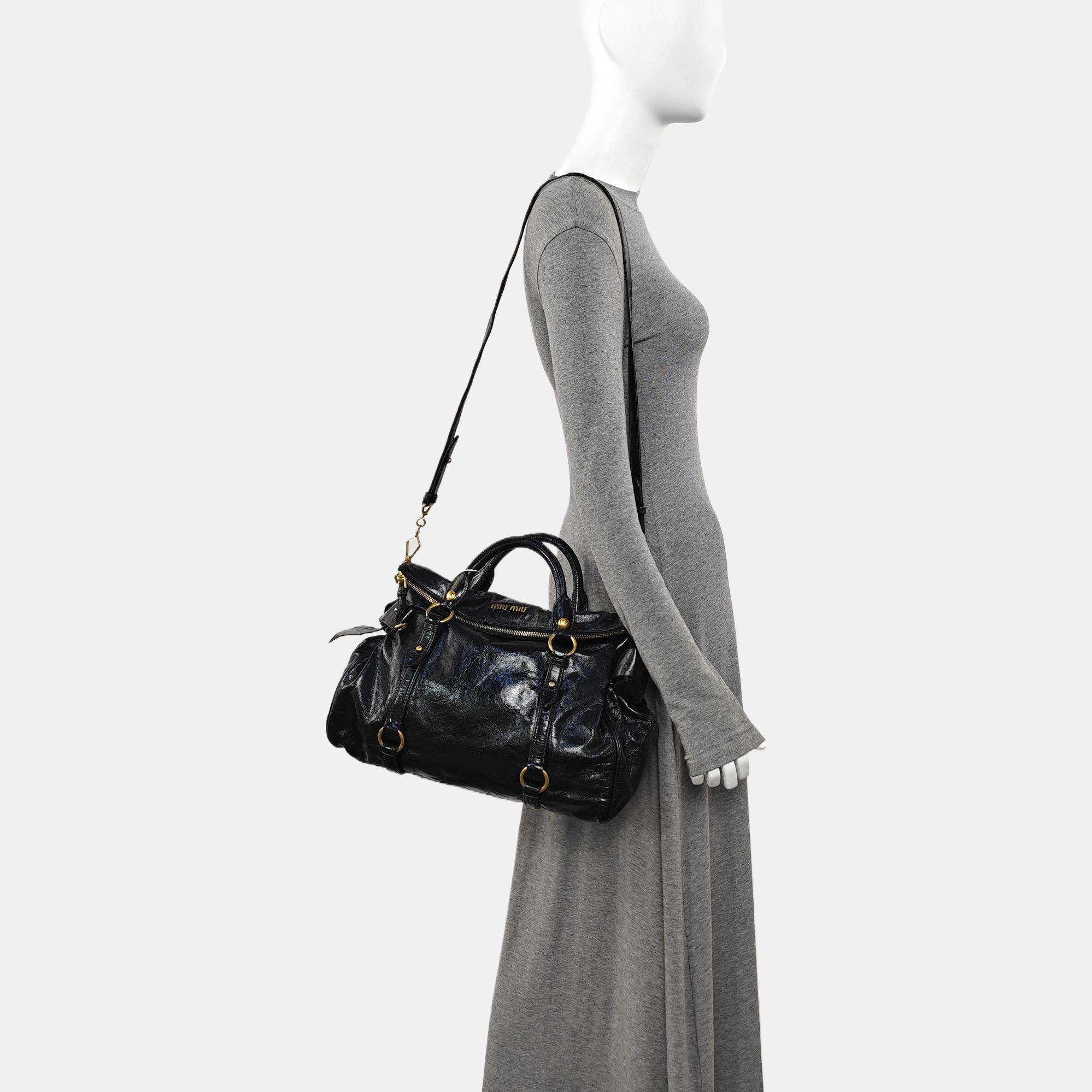 Bow Calfskin Black