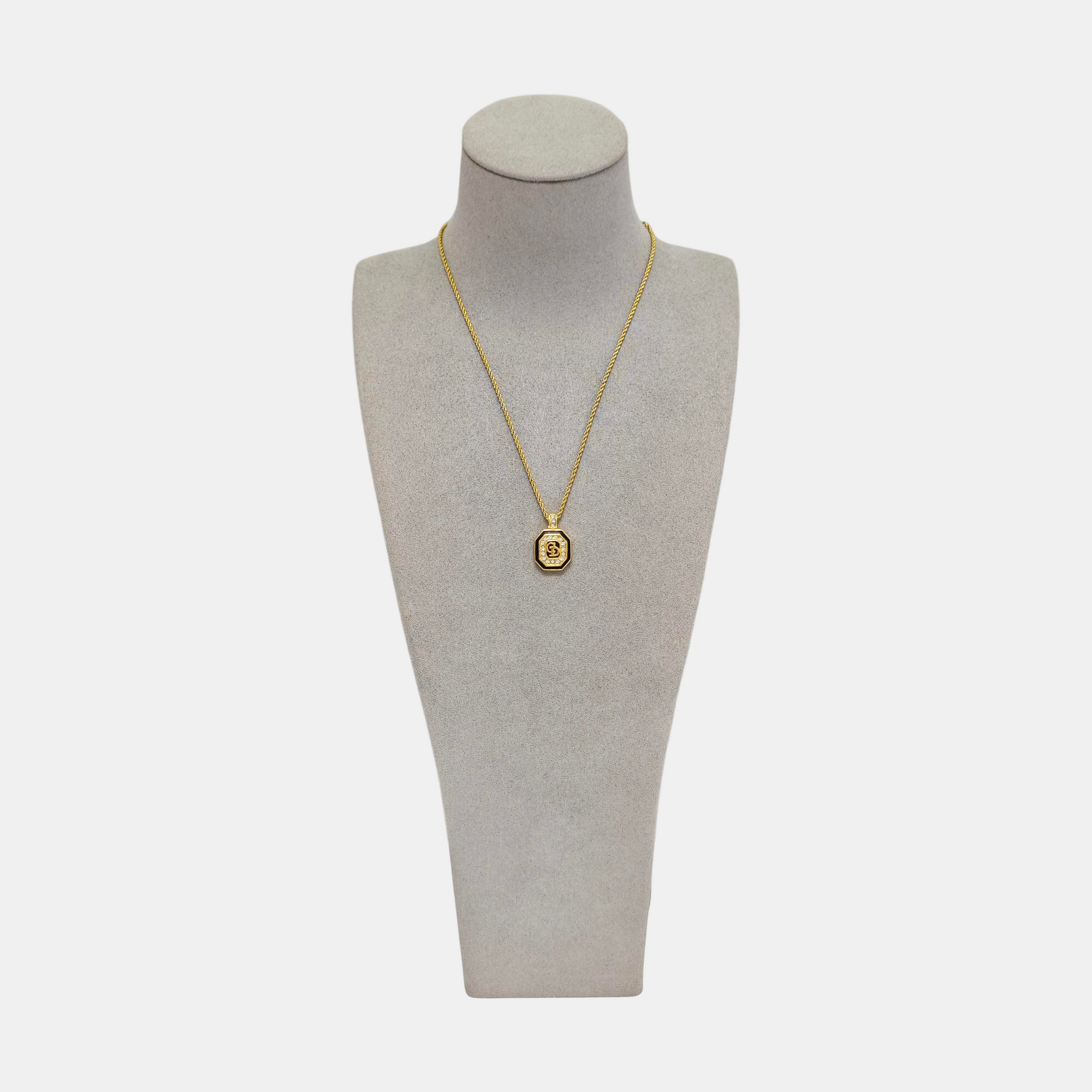 Petit CD Metal Gold Necklace