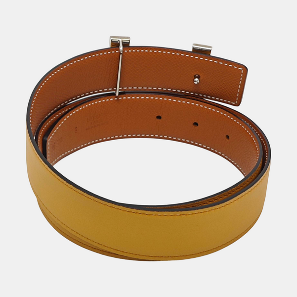 Leather Belt Yellow