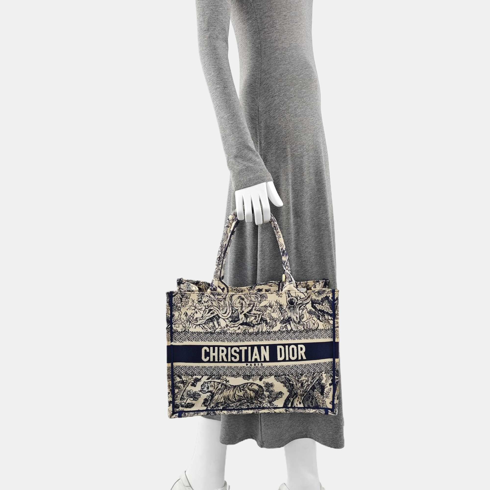 Book Tote Medium Canvas Blue