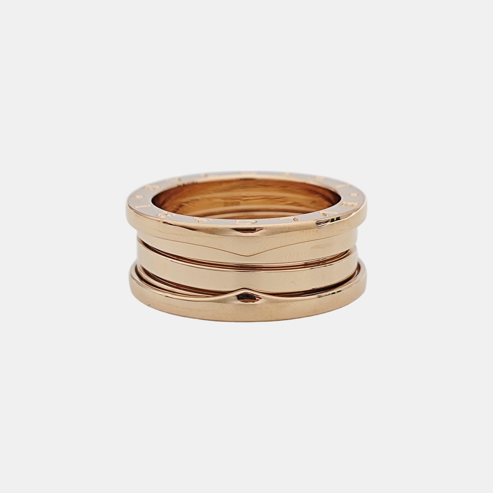 B.ZERO1 18k Rose Gold Ring EU 54