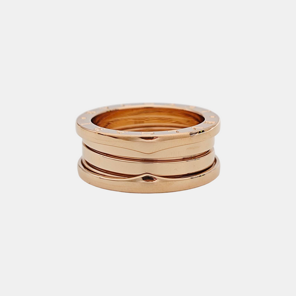 B.ZERO1 18k Rose Gold Ring EU 54