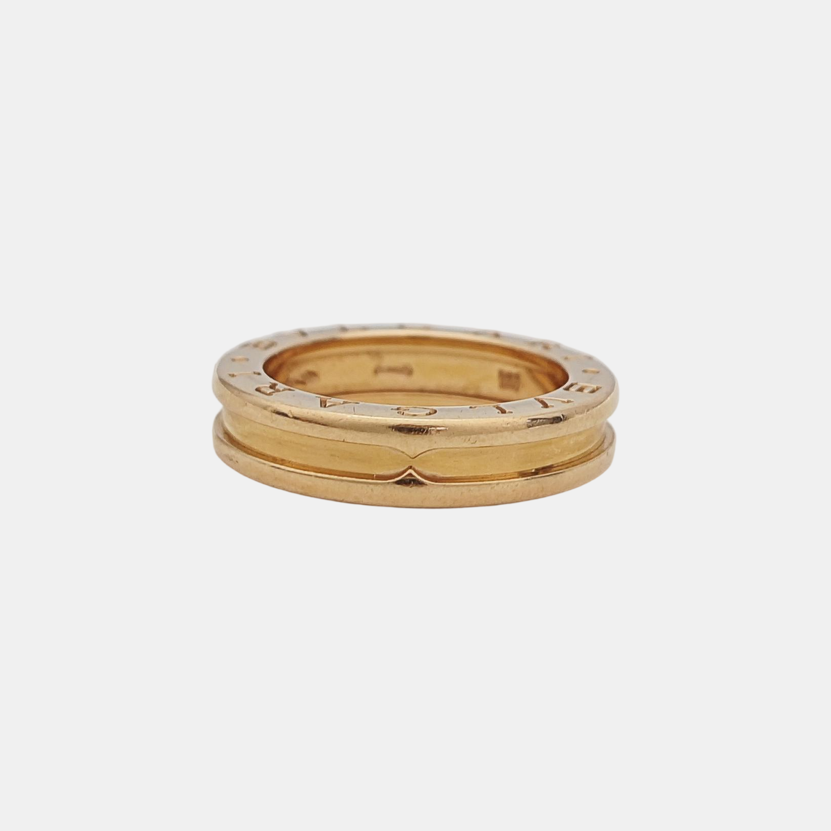 B.ZERO1 18k Rose Gold Ring EU 51