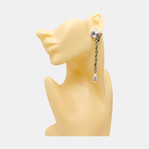 Metal Clear Clip On Earrings