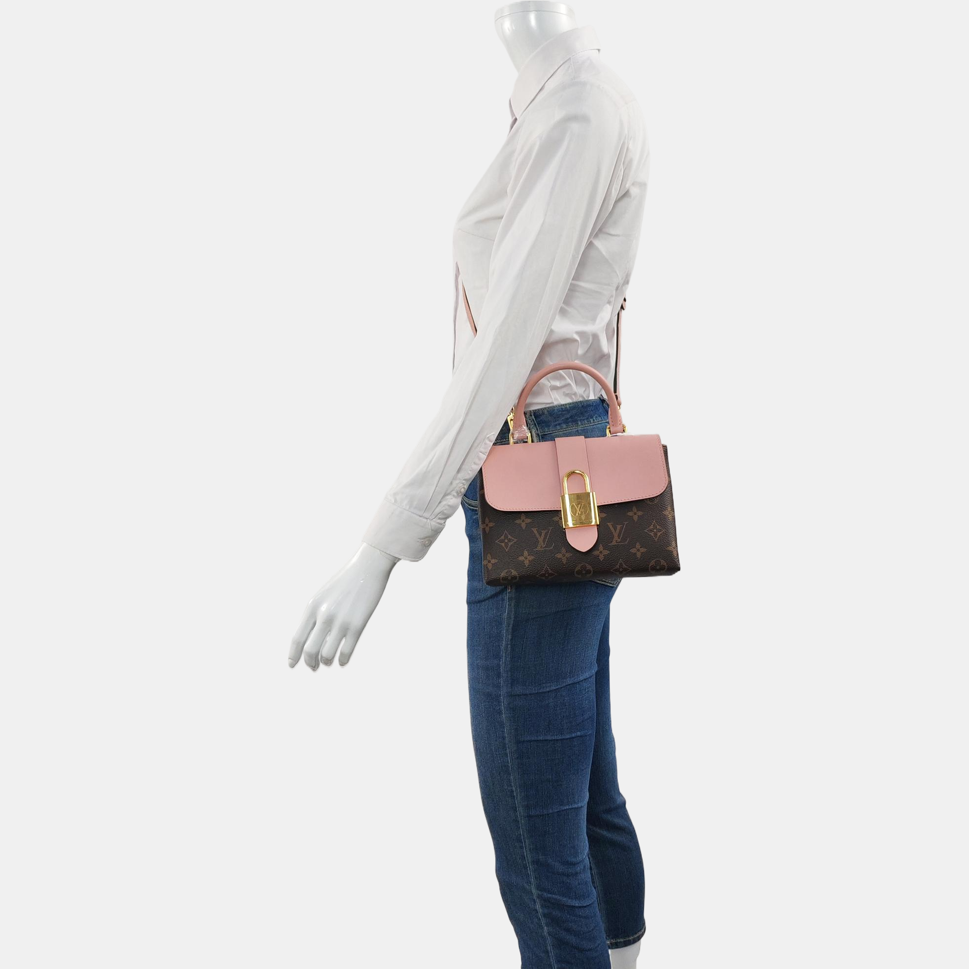 LOCKY BB Monogram Coated Canvas Pink