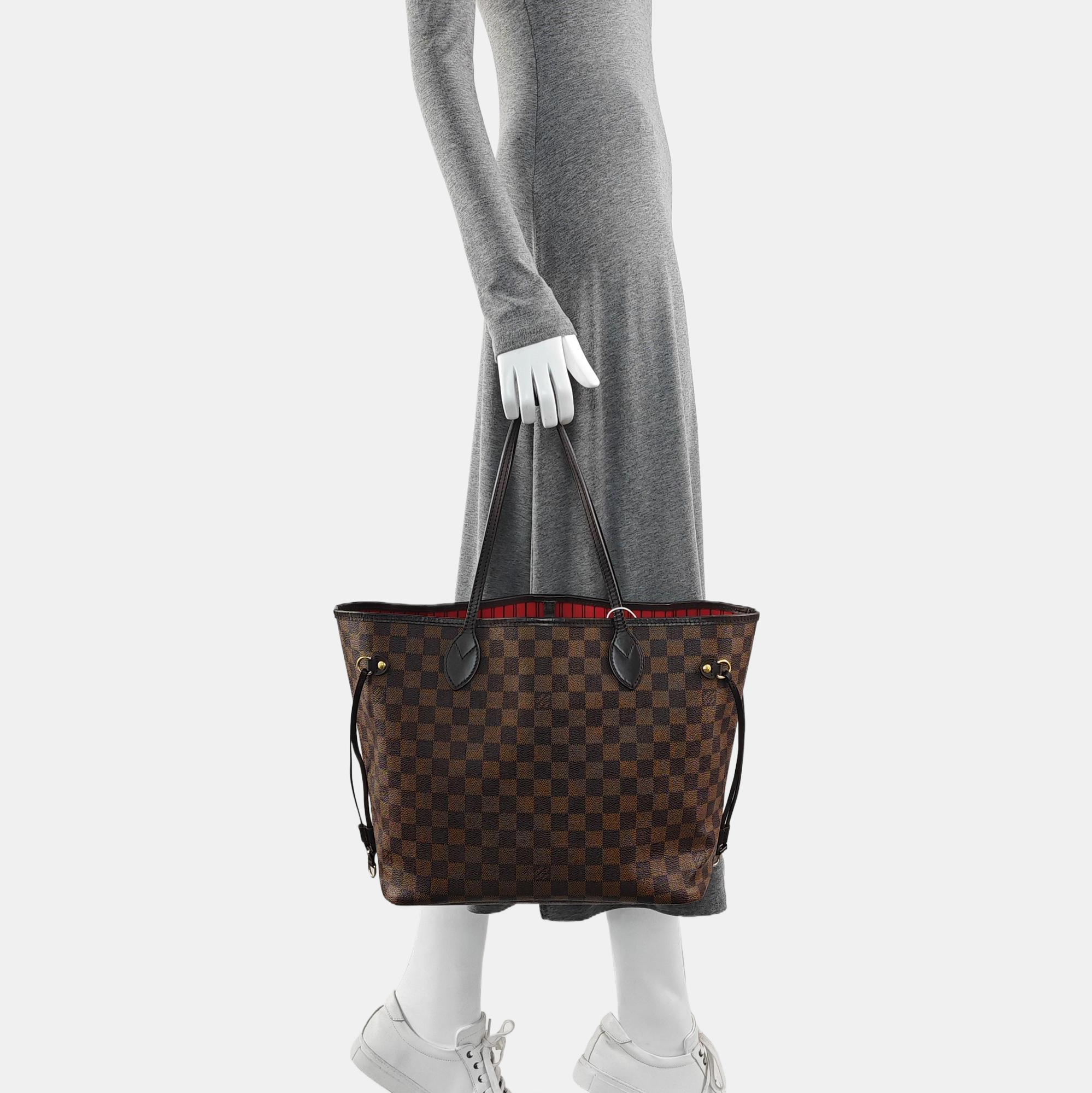 NEVERFULL MM Damier Ebene Coated Canvas Brown