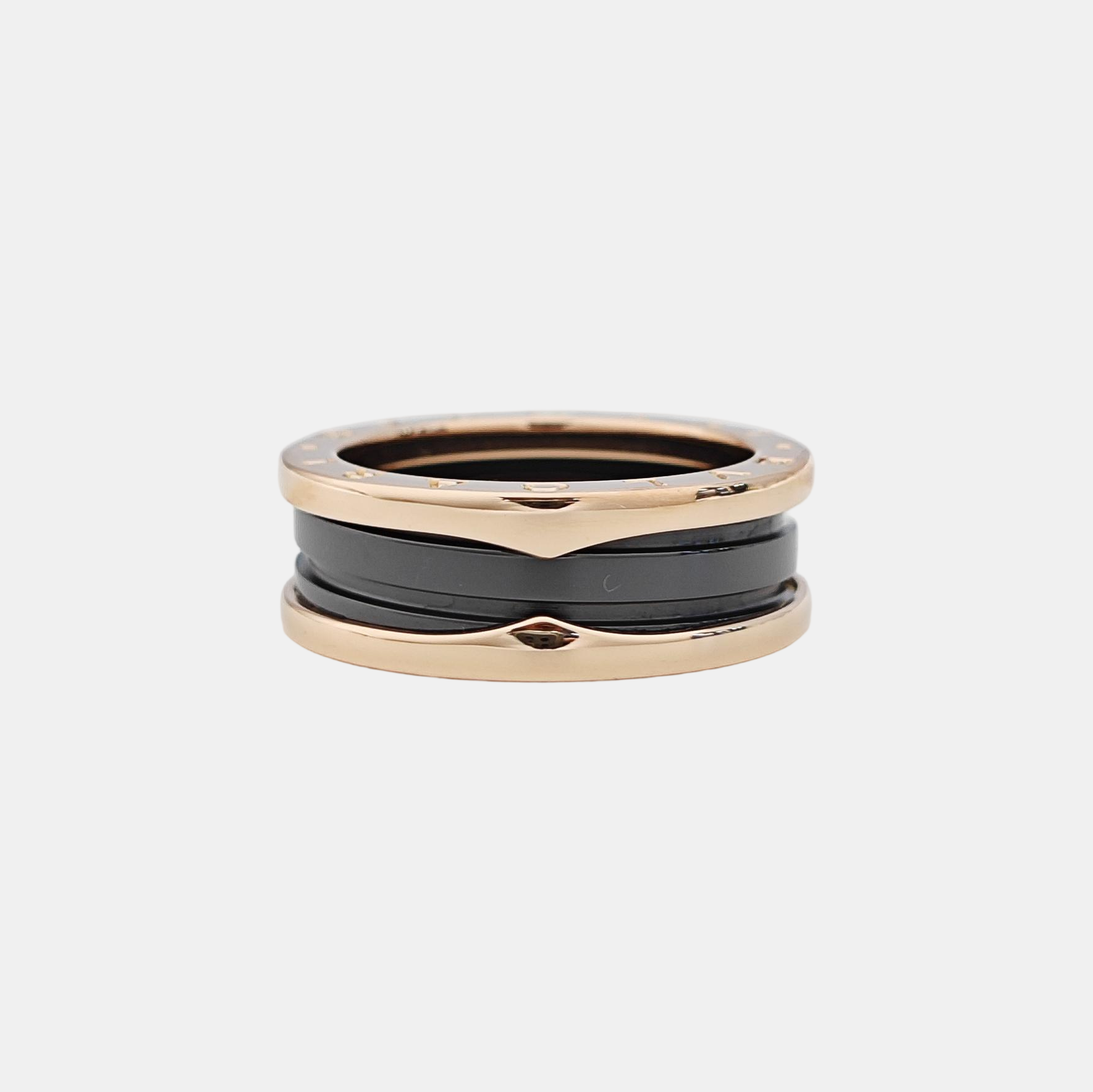 B.ZERO1 18k Rose Gold Ring EU 59