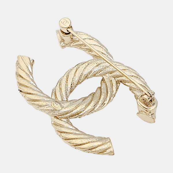 Metal Gold Brooch