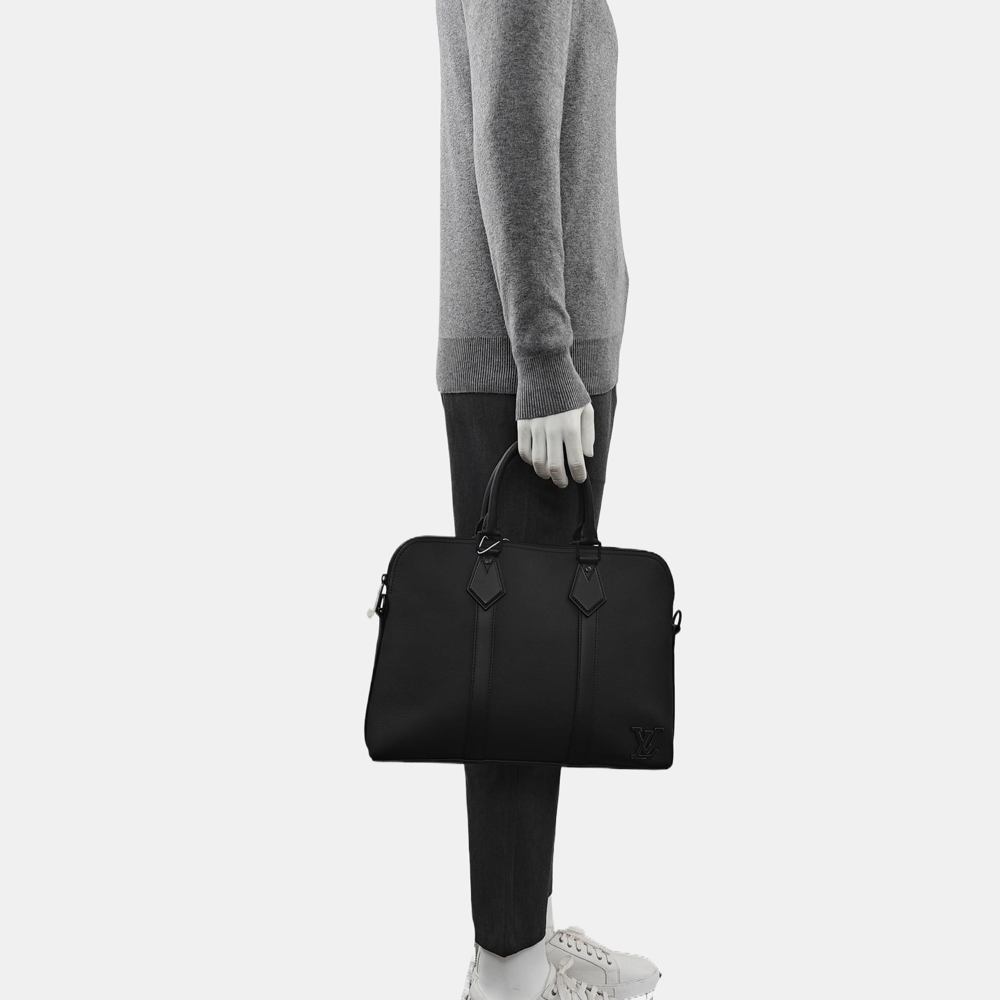 Calfskin Shoulder Bag Black