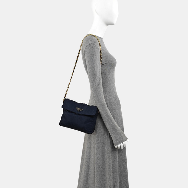 Vintage Quilted Nylon Blue