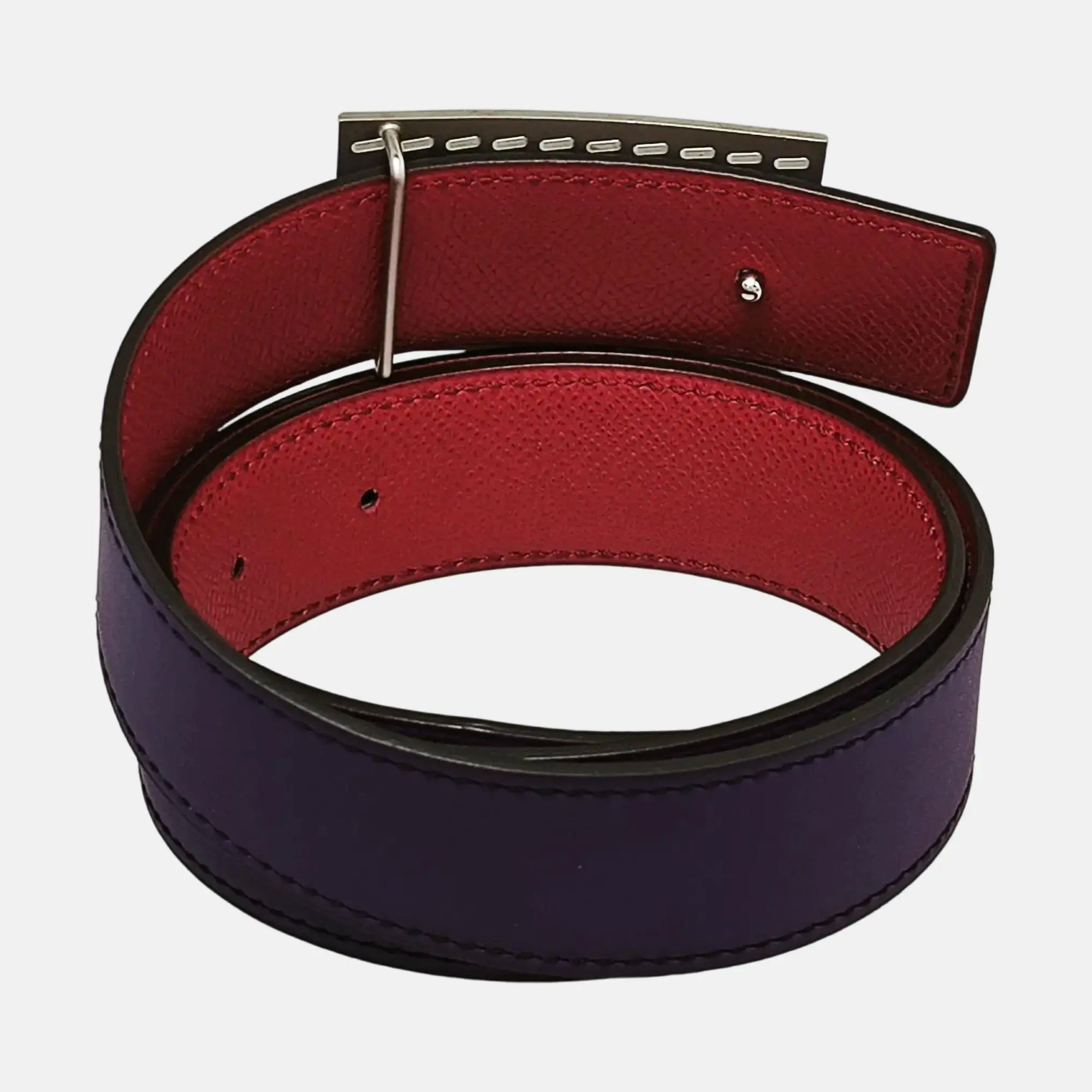 Leather Belt Purple