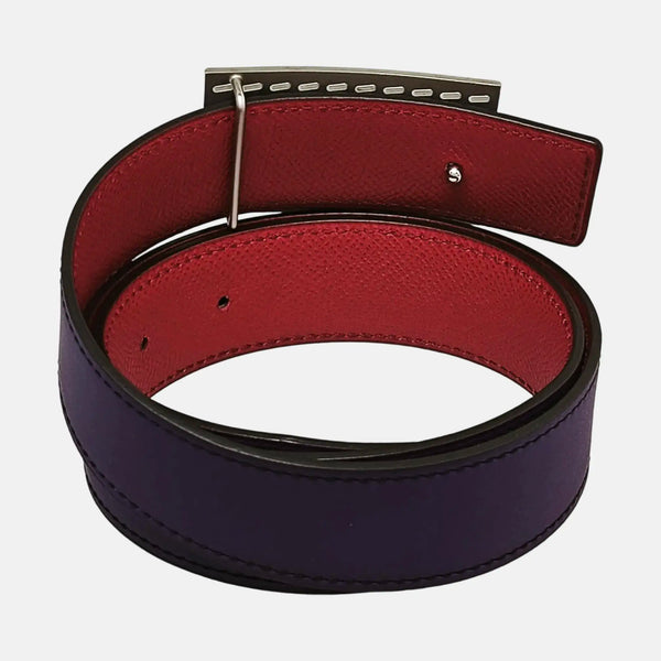 Leather Belt Purple