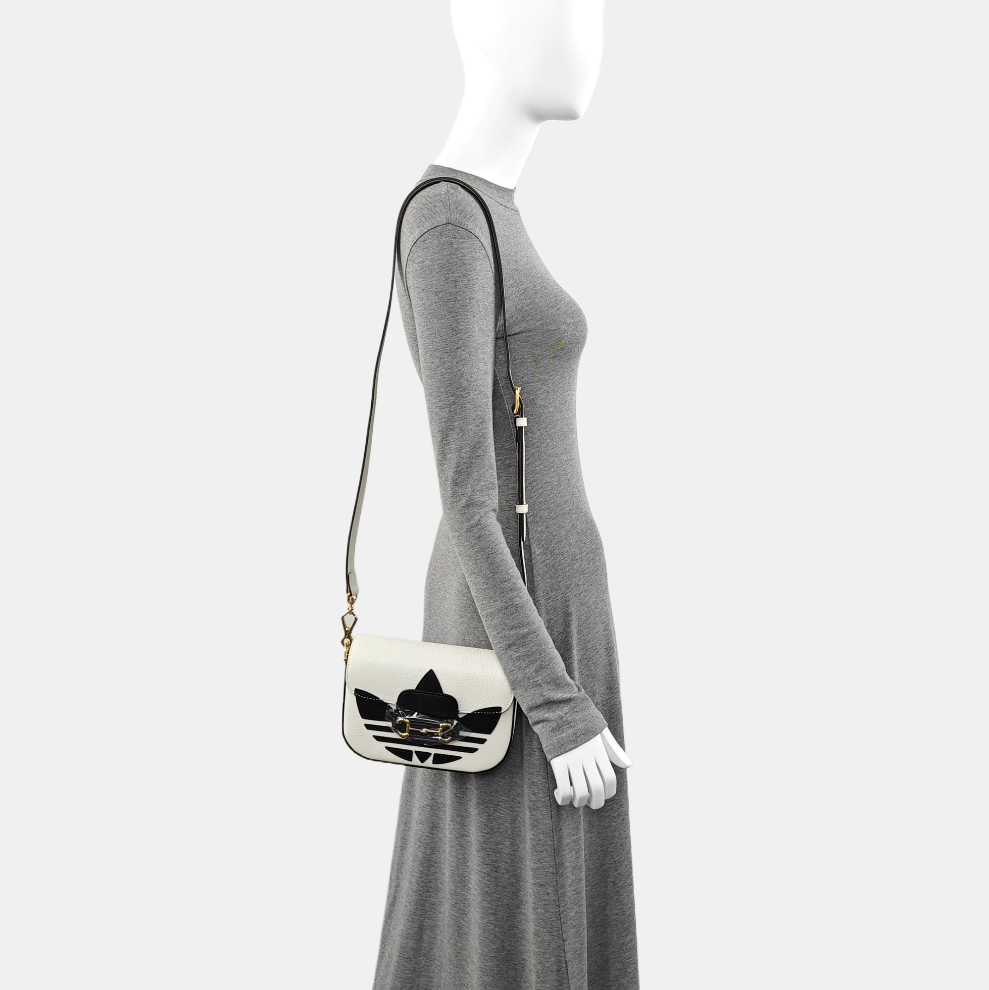 Authenticated pre-owned  Horsebit 1955 Mini Calfskin White - Shoulder Bag at Looply