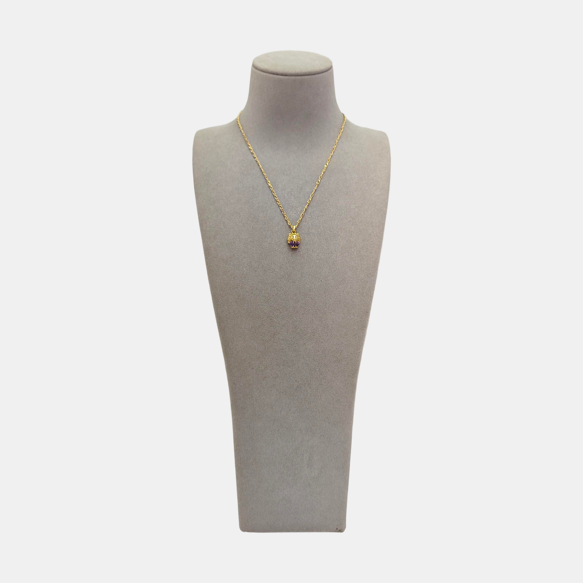Lion Head 18k Gold Necklace