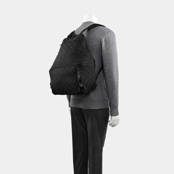 Monogram Canvas Backpack Black