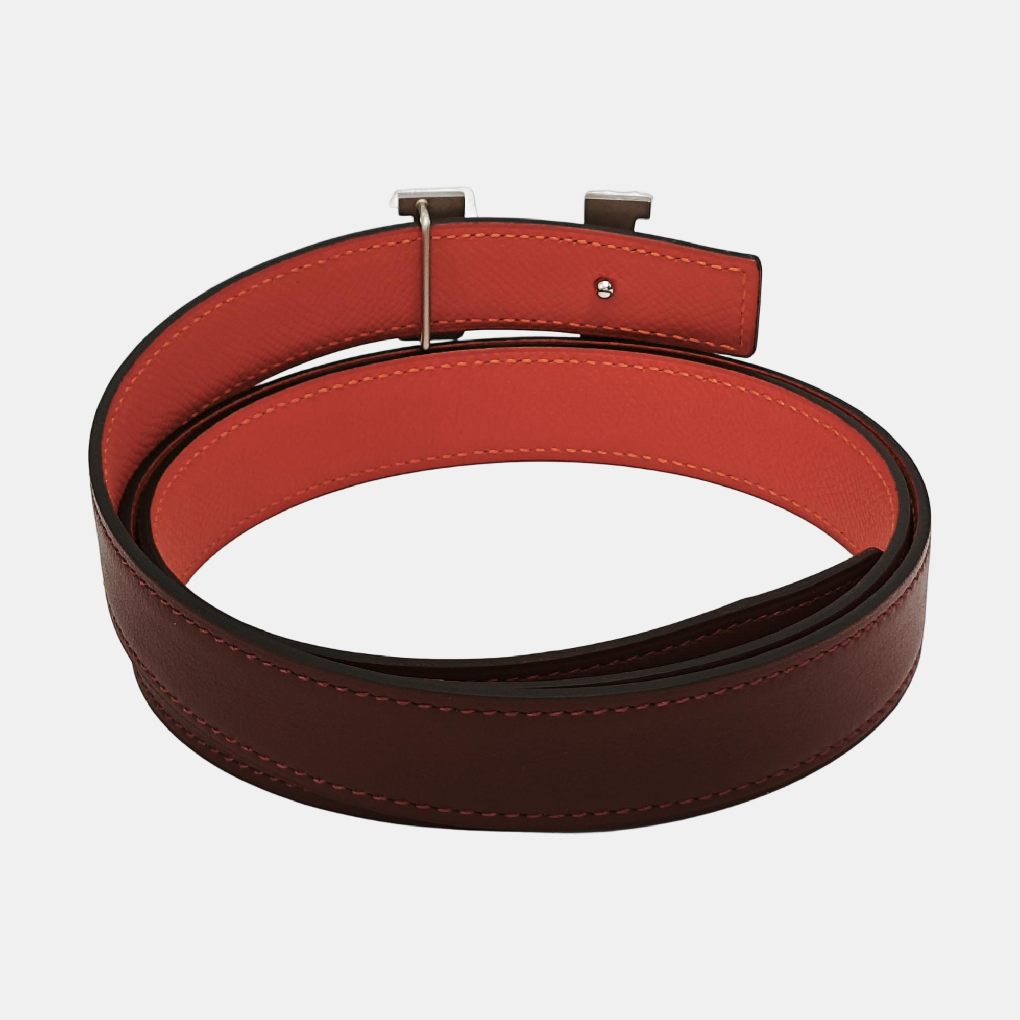 Leather Belt Red