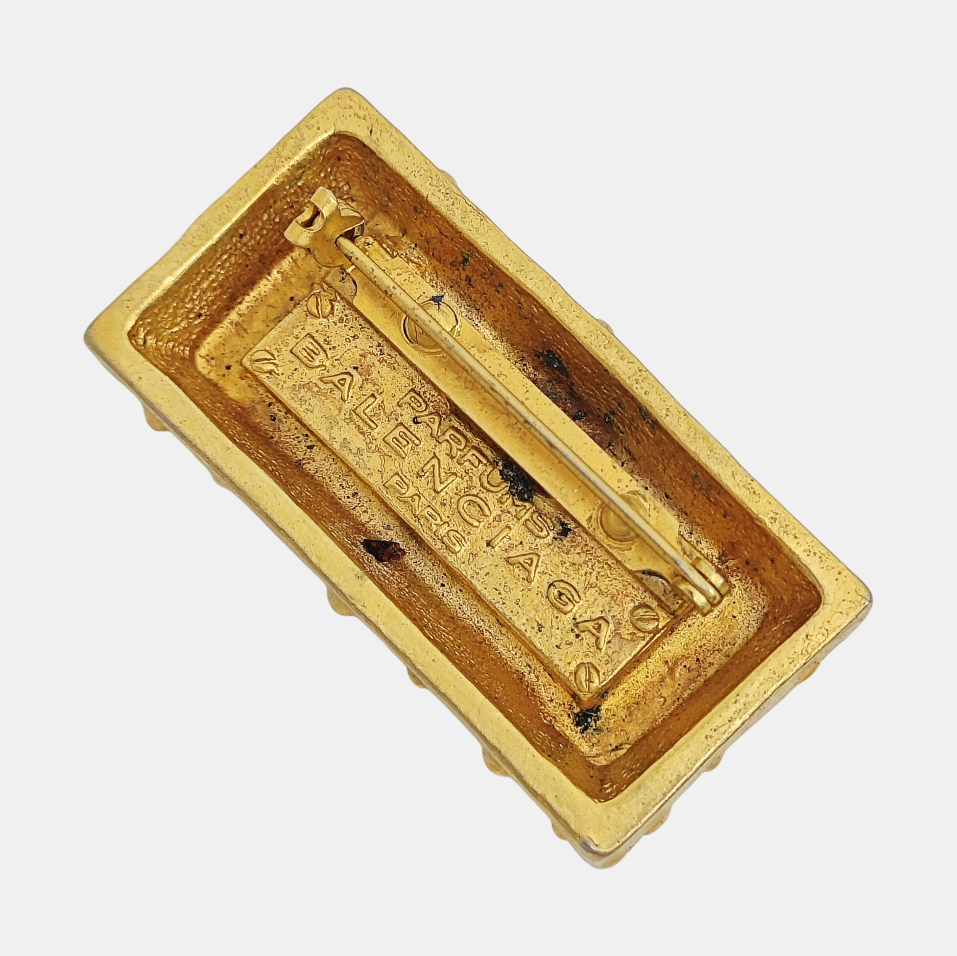 Metal Gold Brooch