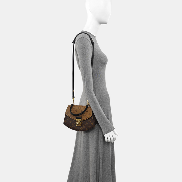 Monogram Coated Canvas Shoulder Bag Super Mini Brown