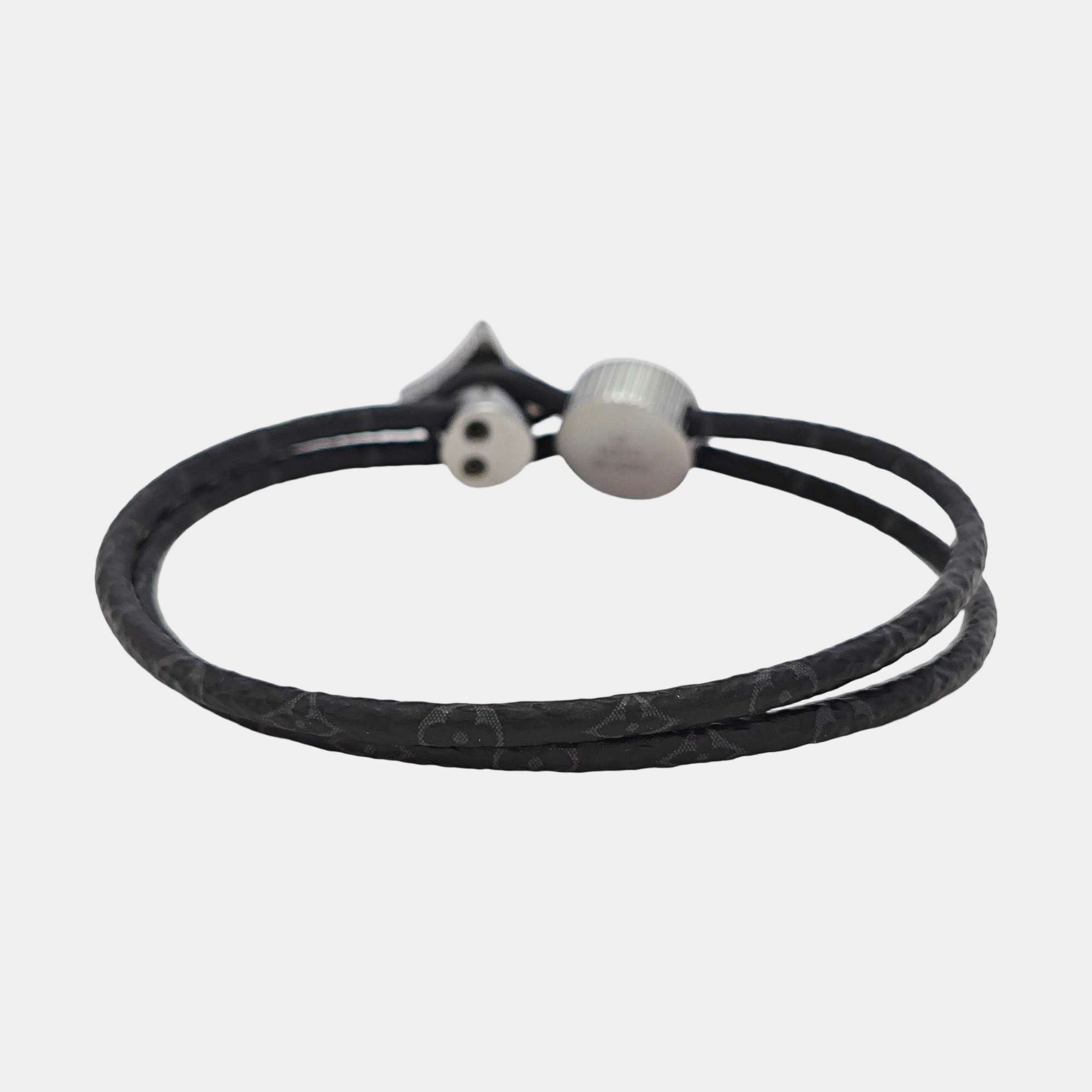 Coated Canvas Black Bangle