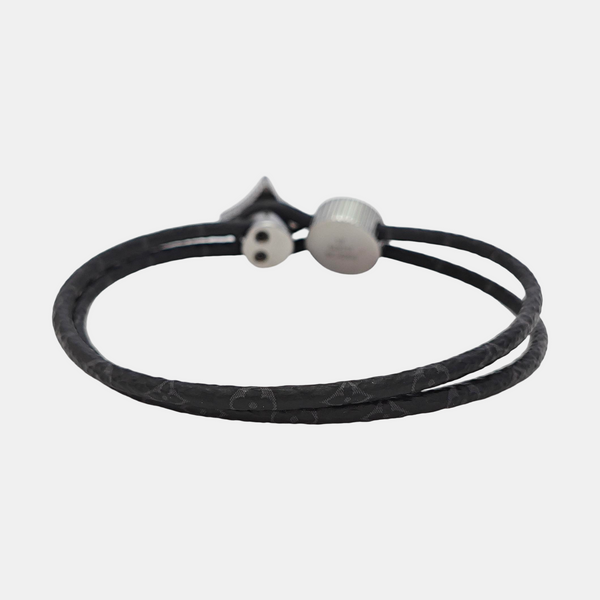 Coated Canvas Black Bangle