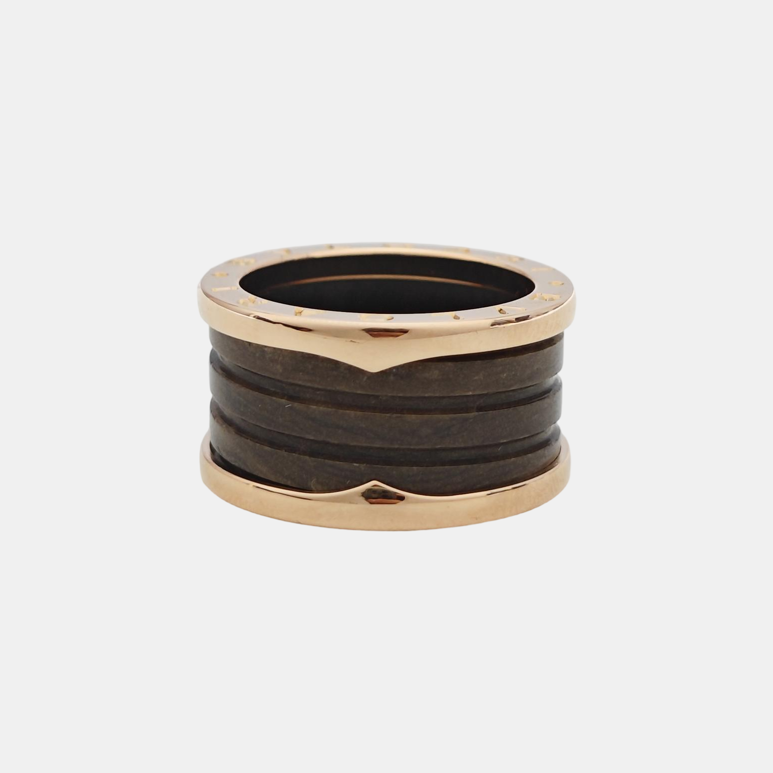B.ZERO1 18k Rose Gold Ring EU 54