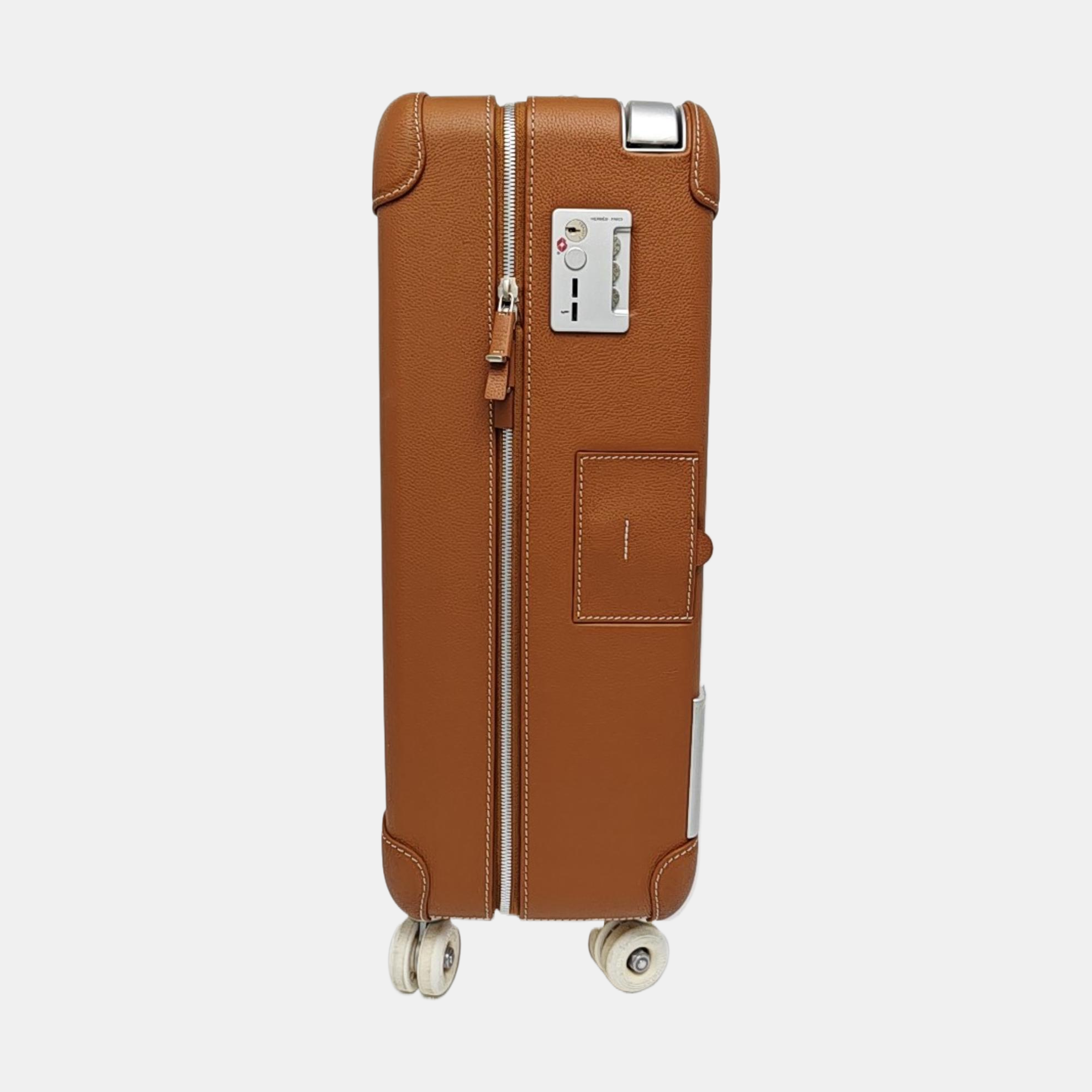 Calfskin Luggage Brown