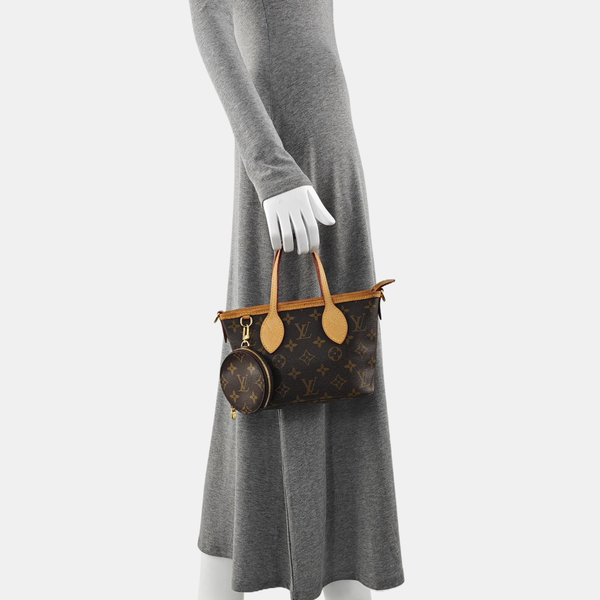 NEVERFULL BB Monogram Coated Canvas Brown
