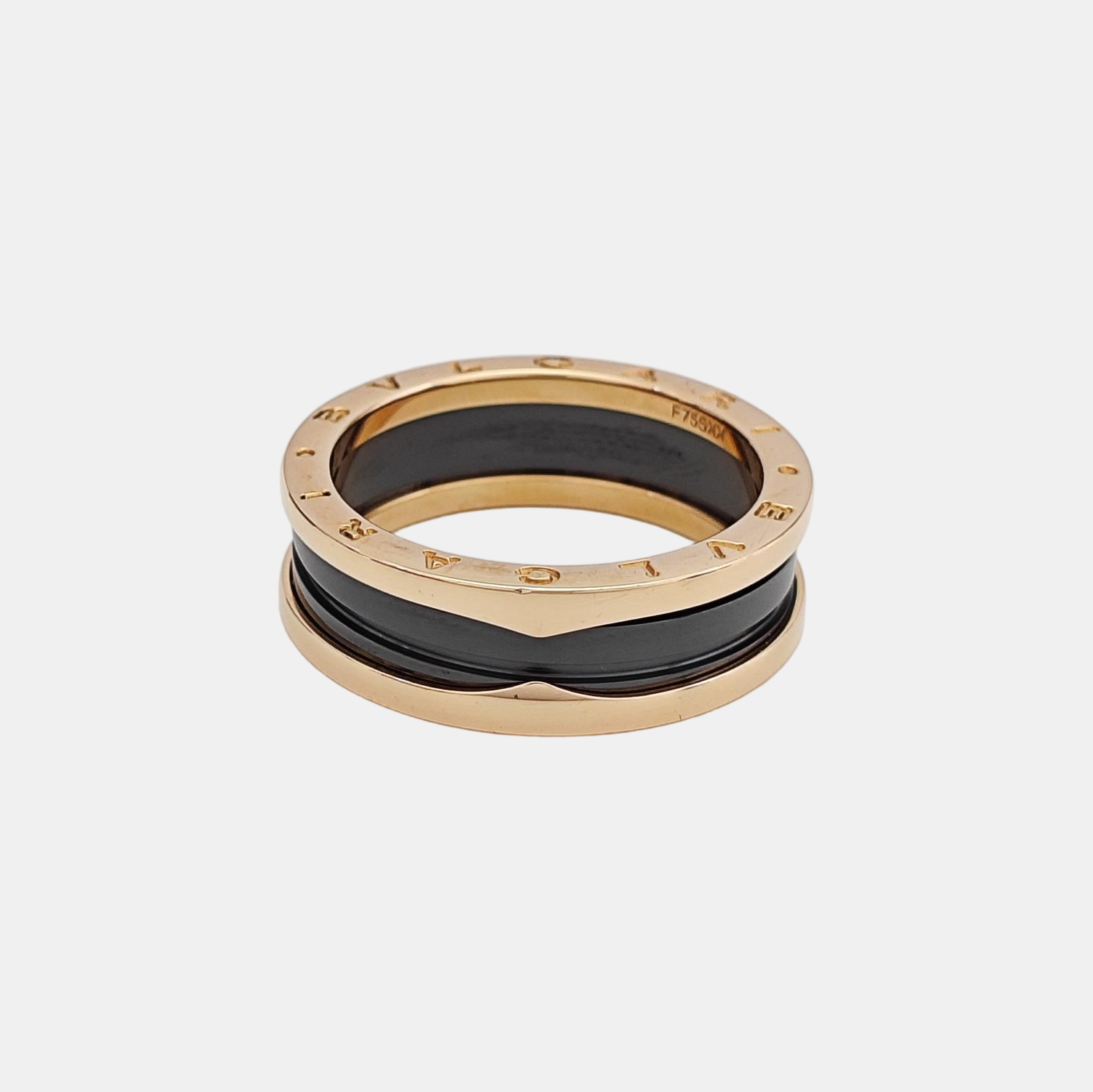 B.ZERO1 18k Rose Gold Ring EU 69