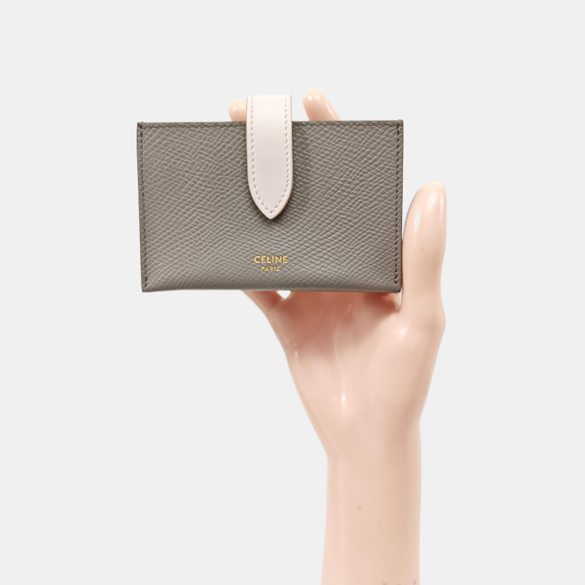 STRAP Calfskin Gray Wallet
